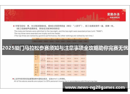 2025厦门马拉松参赛须知与注意事项全攻略助你完赛无忧