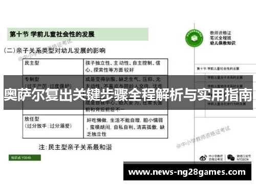 奥萨尔复出关键步骤全程解析与实用指南