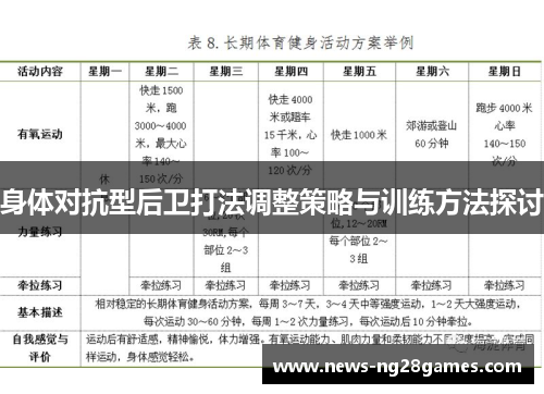 身体对抗型后卫打法调整策略与训练方法探讨